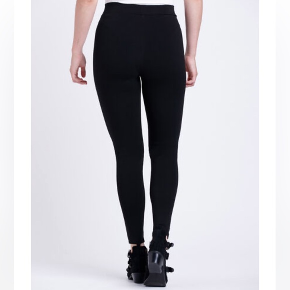 Sloane & Sadie FAUX LEATHER PULL-ON PONTE LEGGING - Picture 3 of 3